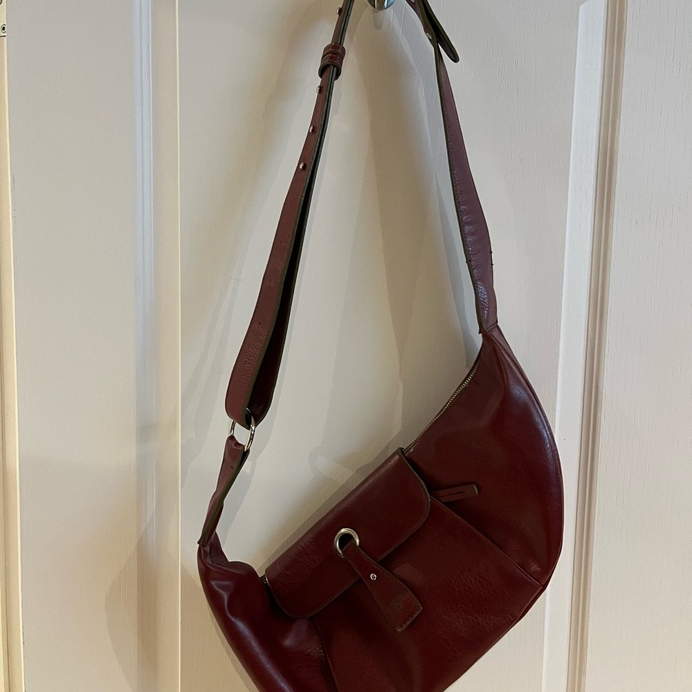 Matt & Nat Brown Shoulder Bag with Adjustable Strap